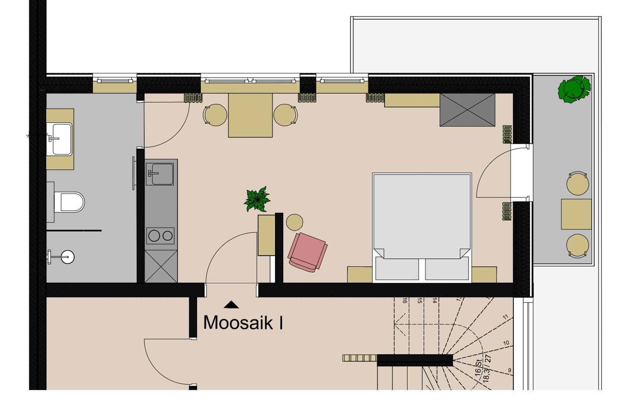 Moosaik Appartements ストローブル エクステリア 写真